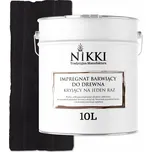 IMPREGNACE NA DŘEVO EXTRA LAZURA OCHRANNÁ S BARVOU JEDNOVRSTVÁ ČERNÁ 10L UV