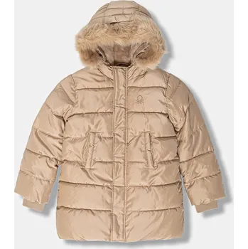 Chlapecká bunda Dětská bunda United Colors of Benetton 2SVKCN05V.G.reproposed zlatá 10Y, vel. 150