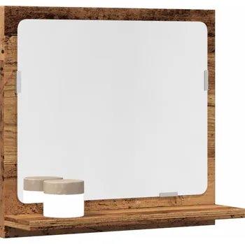 Koupelnový nábytek Koupelnová skříňka se zrcadlem old wood 40x11x37 cm kompozit