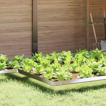 Truhlík Plaňka na šneky Stříbrná 13,5 x 13,5 x 25 cm Nerezová ocel