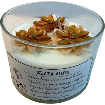 Svíčka Zlatá aura – Crème Brûlée