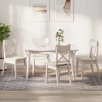 Polštáře na sedadla 4 pcs Krémová 40 x 40 x 3 cm samet