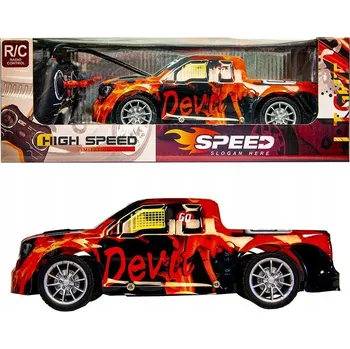 RC model auta RC AUTO ZÁVODNÍ AUTO NA DÁLKOVÉ OVLÁDÁNÍ OVLÁDANÁ SPORTOVNÍ HRAČKA ČERVENÁ