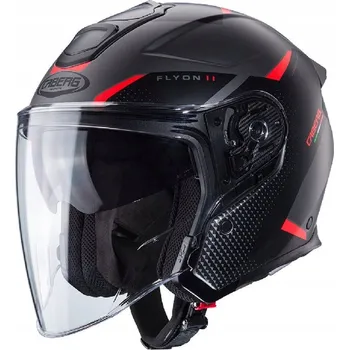 Helma na motorku MOTOCYKLOVÁ OTEVŘENÁ PŘILBA JET CABERG FLYON II BOSS vel. XL + Dárek