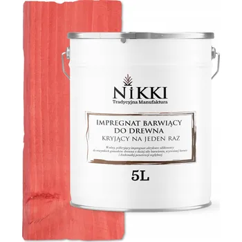 Lak na dřevo IMPREGNACE NA DŘEVO EXTRA LAZURA BARVÍCÍ OCHRANNÁ KRYCÍ JEDNOVRSTVÁ RŮŽOVÁ 5L UV