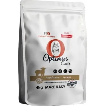 Krmivo pro psa Krmivo Optimus Canis Premium Dospělí psi malých plemen JEHNĚČÍ S RÝŽÍ 4 kg