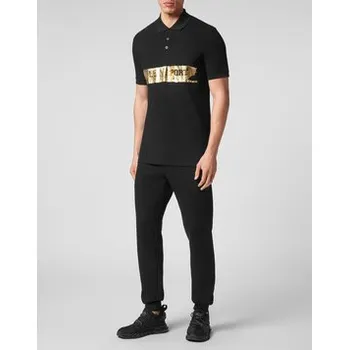 Pánská košile Plein Sport Polokošile 1387 Černá Slim Fit L