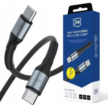 Datový kabel Kabel 3mk USB typ C - USB typ C 2 m černý