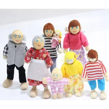 Doplněk pro panenku Rodinná sada Miniaturní panenky Příslušenství Vzdělávací hračka pro raný vývoj B