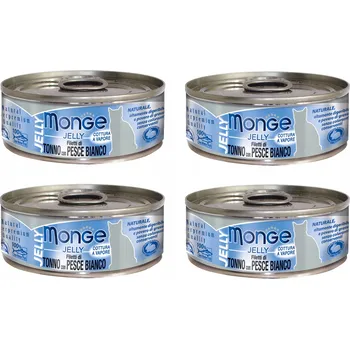 Krmivo pro kočku MONGE JELLY pro kočky tuňák s bílou rybou 80 g