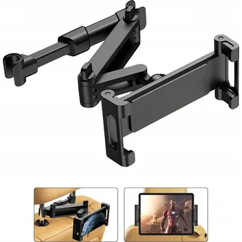 DRŽÁK DO AUTO NA TABLET, TELEFON, OPĚRKA HLAVY, NAVIGACE DO AUTOMOBILU 360°