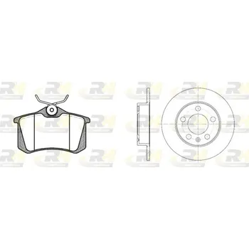Brzdový systém Souprava brzd, kotoučová brzda ROADHOUSE 8263.01