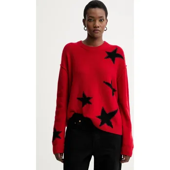 Dámský svetr Kašmírový svetr ZADIG&VOLTAIRE KWSW02844 červená 33X, vel. S