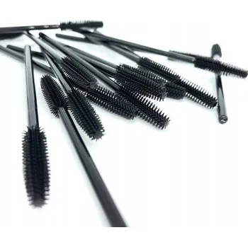 Kosmetický štětec Silikonový spirálový štětec KARTÁČEK a obočí, 50 KUSŮ