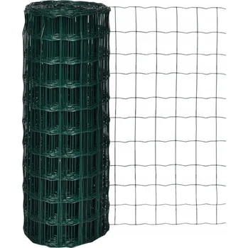 Pletivo Pletivo vidaXL Euro, ocel s PVC, zelené, 10 x 1,0 m