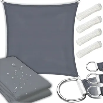 Krycí plachta Zahradní plachta GoGarden šedá voděodolná 3x3 m