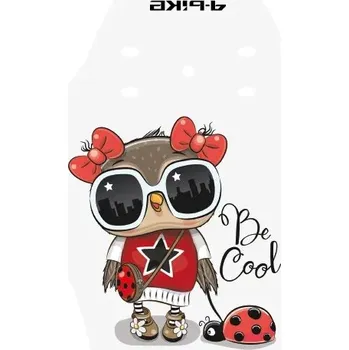 Blatník na kolo Přední blatník 4Bike J-16 CARTOON OWL WITH SUN, vícebarevný (Sova s sluncem)