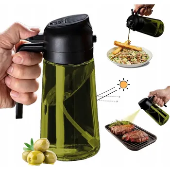 Nádoba na olej a ocet Skleněný rozprašovač na olej Dávkovač Láhev s rozprašovačem na olivový olej a ocet 470 ml