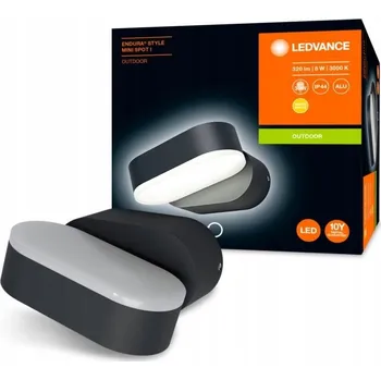 Venkovní osvětlení Venkovní nástěnné svítidlo Ledvance černé, integrovaný LED zdroj 8 W