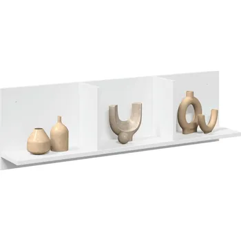 police Nástěnná skříňka 100 x 16,5 x 30 cm bílá kompozitní dřevo