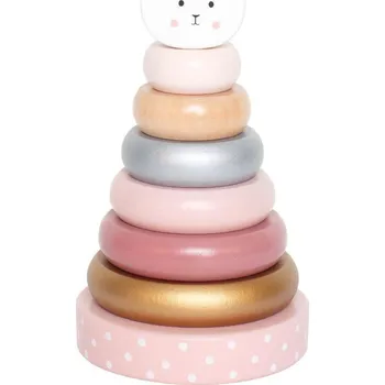 Dřevěná hračka Jabadabado: Pyramida - skládanka Králík W7215