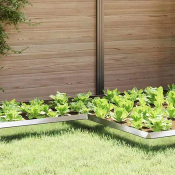 Truhlík Plaňka na šneky 4 pcs Stříbrná 10 x 10 x 25 cm Pozinkovaná ocel