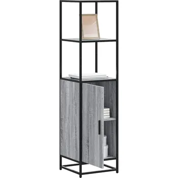 Příborník do zásuvky Skříň highboard šedá sonoma 35,5x35x139 cm kompozit a kov