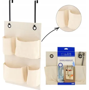 Obraz ORGANIZÉR ZÁVĚSNÝ NA DVEŘE DO KOUPELNY S 4 KAPSY
