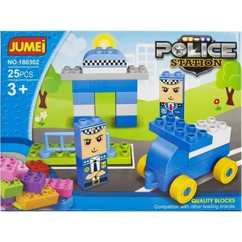 ostatní stavebnice STAVEBNICE POLICEJNÍ KOMISARIÁT STAVEBNICE PRO DĚTI 3+ 25 DÍLŮ