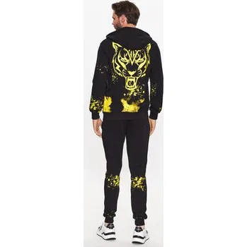 Plein Sport Tepláková souprava Tiger SACC MJJ0509 SJO001N Černá Regular Fit 4XL