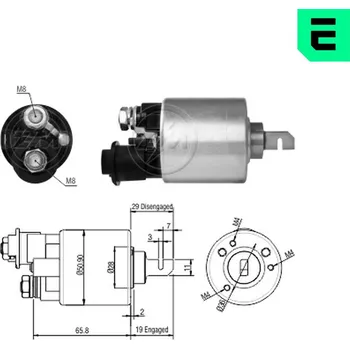 Startér Elektromagnetický spínač, startér, ZM1608