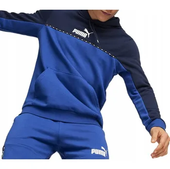 Pánská mikina SPORTOVNÍ PÁNSKÁ MIKINA BAVLNĚNÁ SPORTOVNÍ MIKINA PRO MLÁDEŽ S KAPUCÍ PUMA ESS M