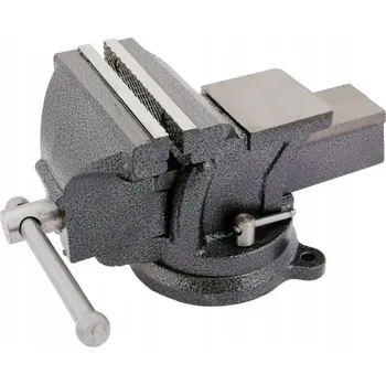 Svěrák Zámečnický svěrák s kovadlinou 150 mm, otočný o 360°, litinový, 13 kg PRO-TECHNIK