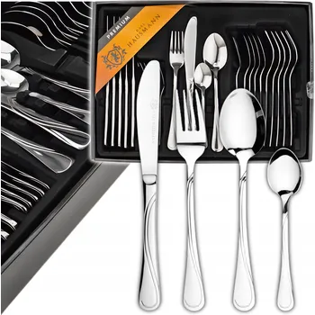 Příbor PŘÍBORY SADA PŘÍBORŮ SOUPRAVA 24 ks pro 6 osob NINA+ KRABIČKA LESKLÉ