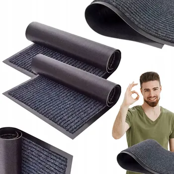 Hotová gumová textilní rohožka 60 x 40 cm