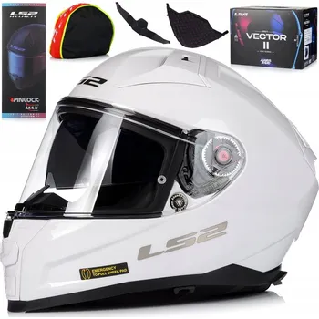 Helma na motorku LS2 MOTOCYKLOVÁ PŘILBA INTEGRÁLNÍ FF811 VECTOR II SOLID WHITE M