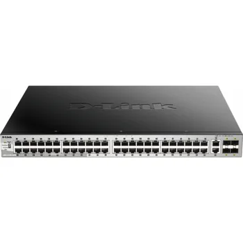Switch D-Link DGS 3130-54PS - Přepínač - L3 Lite - řízený - 48 x 10/100/1000 (PoE) + 2 x 10 Gigabit Ethernet + 4 x 10 Gigabit SFP+ (370 W)