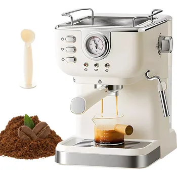 Kávovar Pákový tlakový kávovar Bedee CM3120 1050 W béžový/hnědý