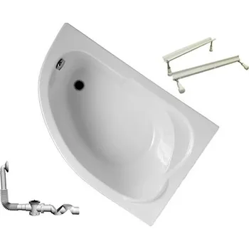 Vana Asymetrická akrylátová vana Polimat STANDARD 130 x 85 cm