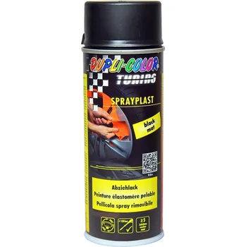 Barva ve spreji MOTIP SPRAYPLAST Gumový sprej ČERNÝ MATNÝ 400ML