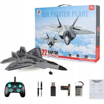 autíčko Letadlo Stíhačka RAPTOR-22 R/C šedá