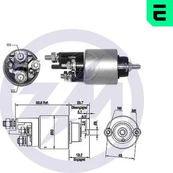 Startér Elektromagnetický spínač, startér, ZM2708