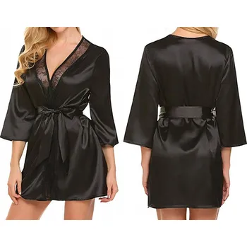 Dámský župan SNM dámský župan ke kolenům bez kapuce univerzální velikost