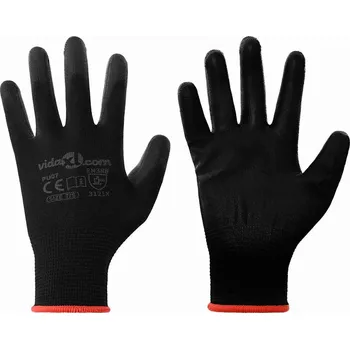 Pracovní rukavice Pracovní rukavice 12 pcs Černá 7 / S Polyester