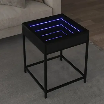 Konferenční stolek Konferenční stolek VidaXL čtvercový 40 x 40 x 51 cm černý