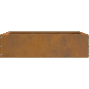 Truhlík Okraj trávníku Rezavá 50 x 50 x 13 cm Povětrnostně odolná ocel