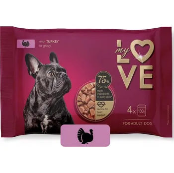 Krmivo pro psa Mylove mokré krůta krmivo 0,4 kg
