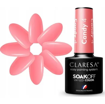 Lak na nehty Hybridní lak barevný lak Claresa Růžová 5 ml