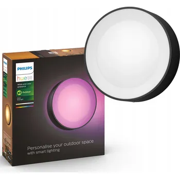 Venkovní osvětlení Venkovní nástěnné svítidlo Philips Hue černé s integrovaným LED zdrojem 17 W