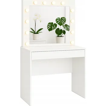 Toaletní stolek Toaletní Stolek Aptel , matně bílý, 80 x 140 x 40 cm